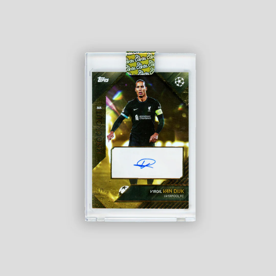 2024-25 Topps Knockout Auto Virgil van Dijk 1/1 Gold - Image 3