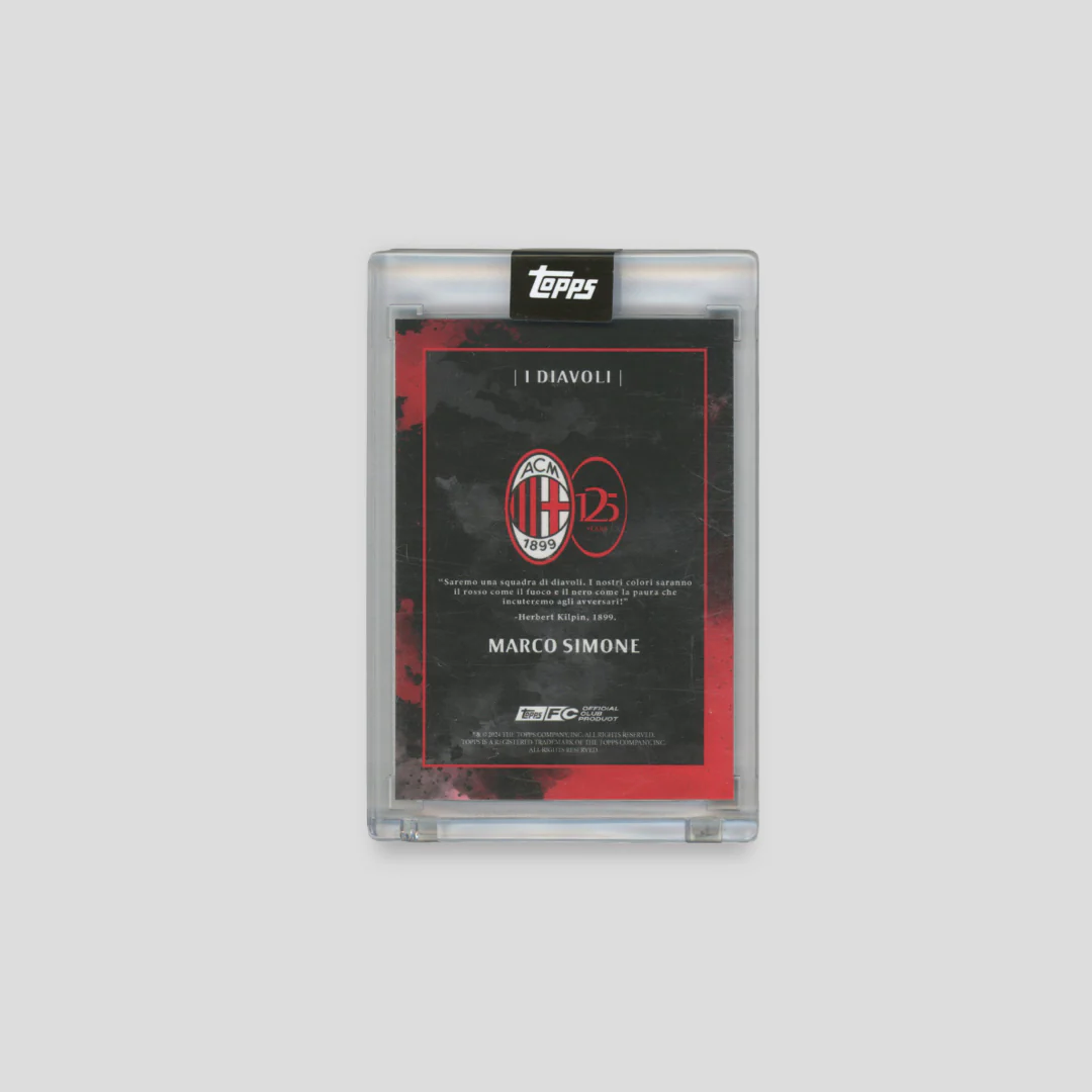 2024 Topps AC Milan 125 Marco Simone Auto /49 - Image 2