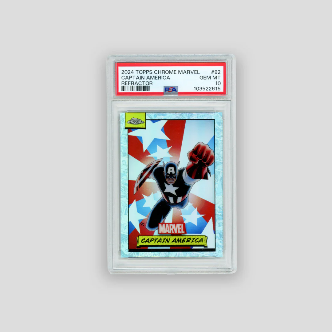 2024 Topps Chrome Marvel Captain America Refractor (PSA 10)