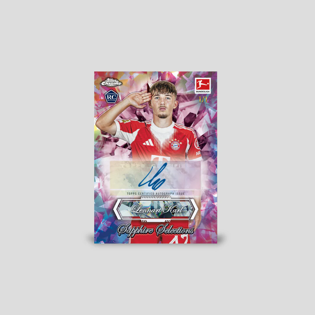 2025-26 Topps Chrome Sapphire Bundesliga Soccer Hobby Box - Image 2