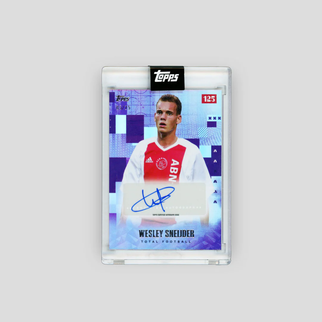 2025 Topps Ajax 125 Wesley Sneijder Total Football Purple /25 - Image 2